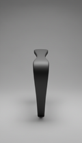 Furniture armrest restored with graphite finish