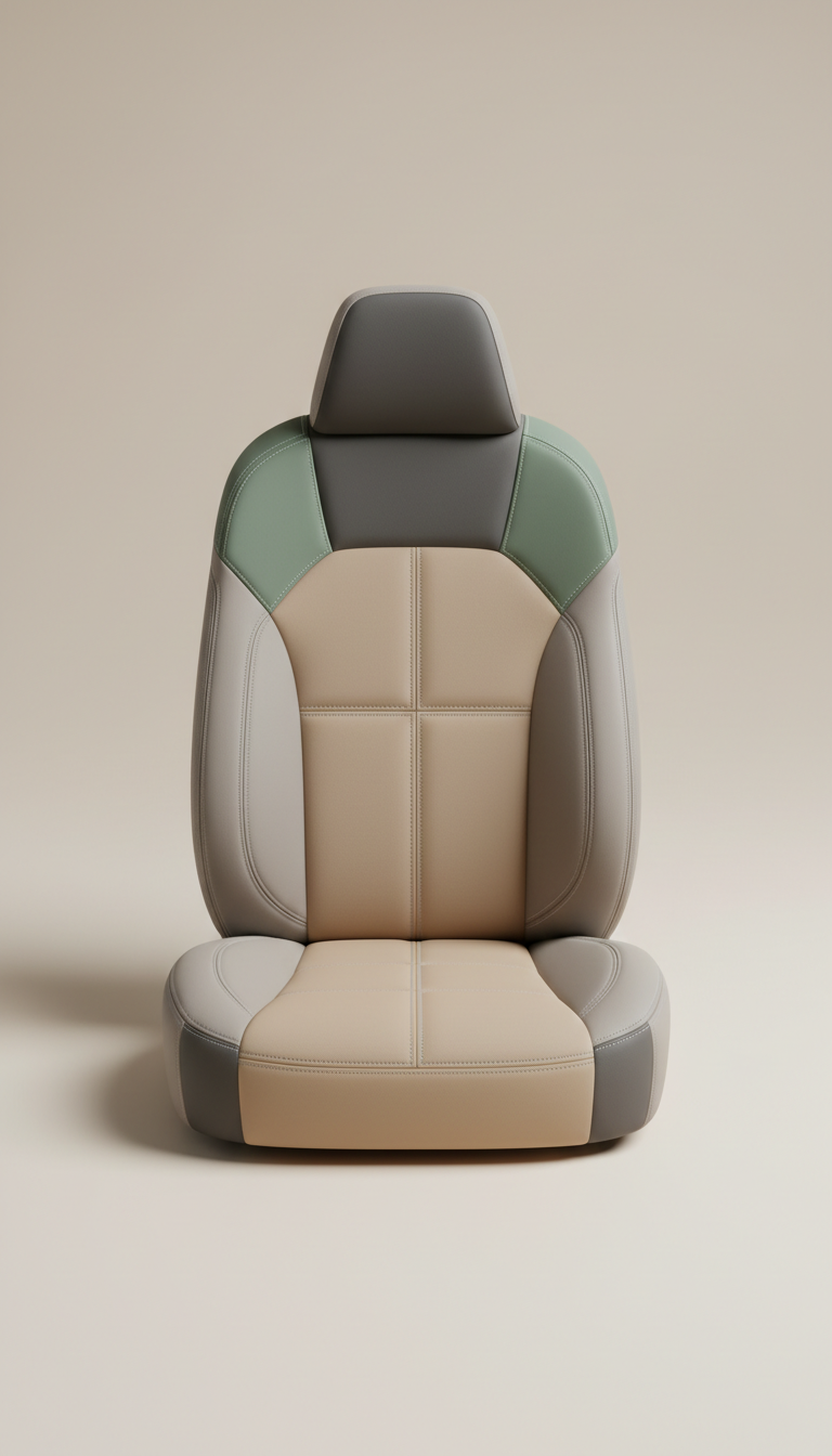 Automotive seat upholstery in Alcantara